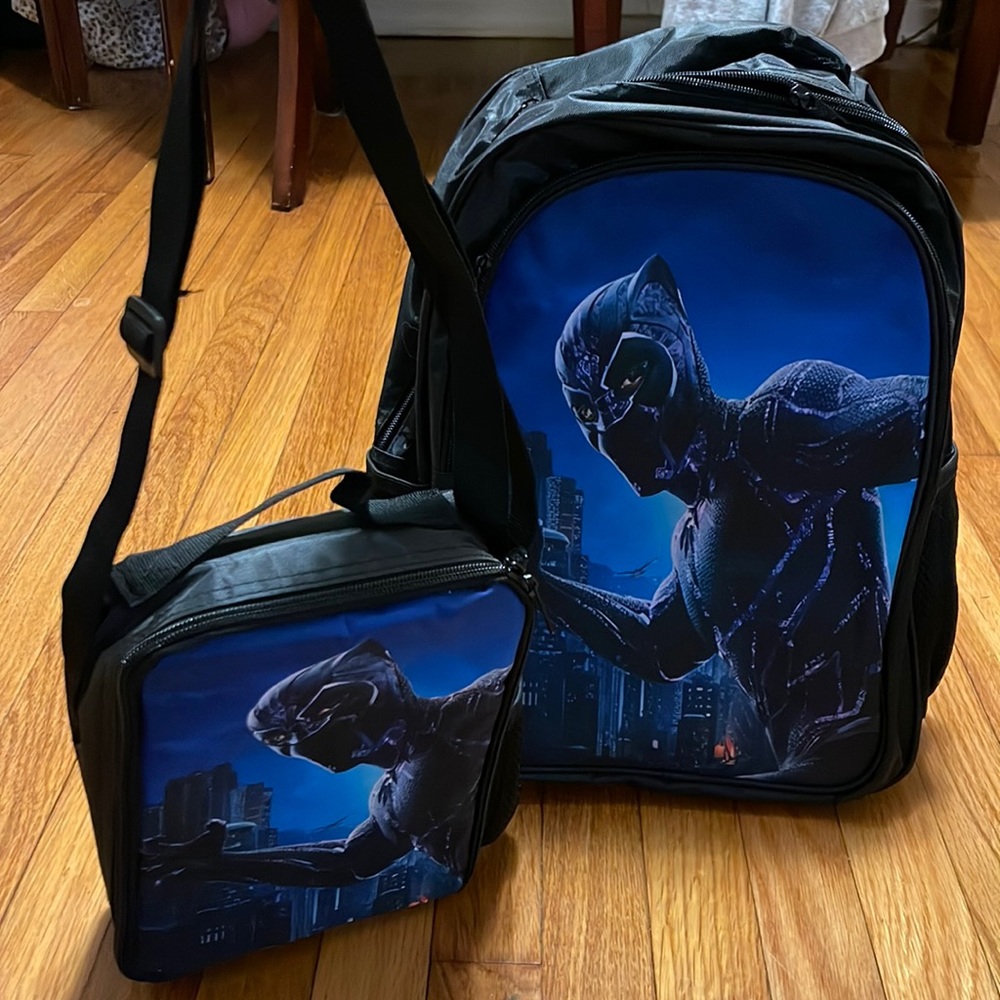 Black Panther backpack & lunch bag!